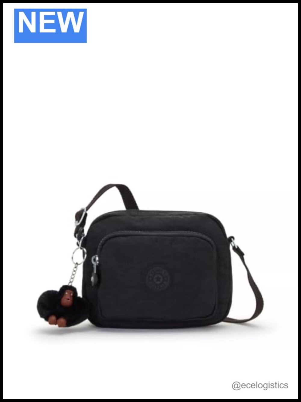 Kipling Hubei Crossbody Shoulder Bag Nylon Durable Adjustable Strap